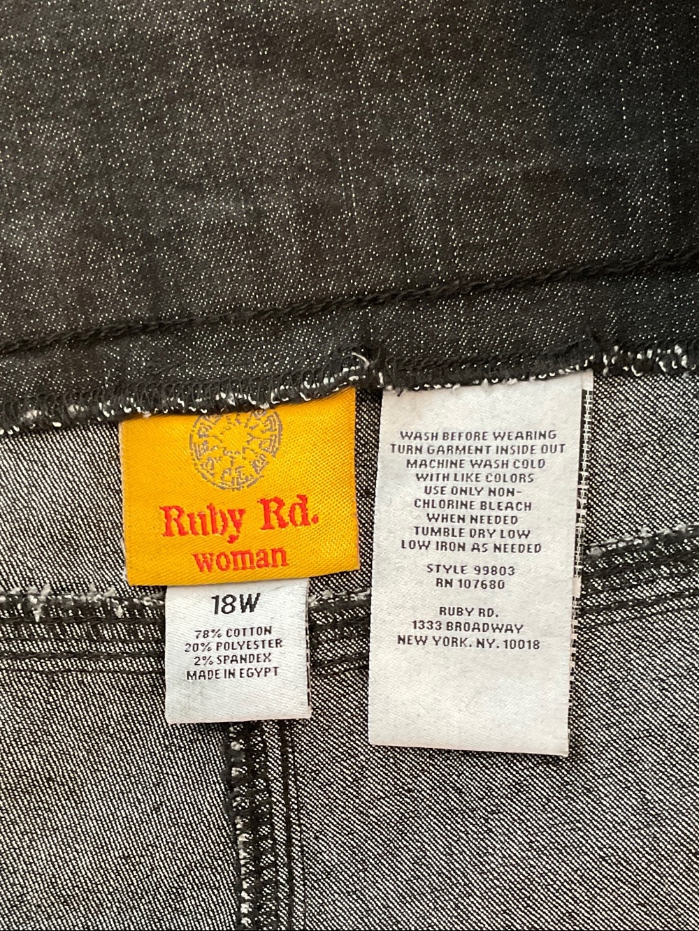 Ruby Rd. Black Cropped Ankle Jeans - Picture 8 of 8